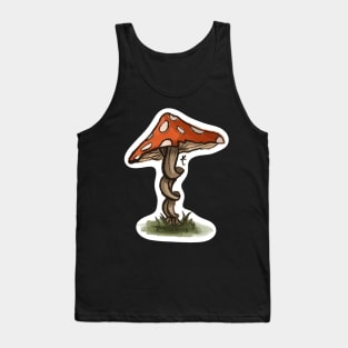 twisty red mushroom Tank Top